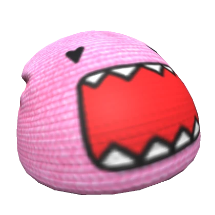 Y2K Pink Domo Beanie