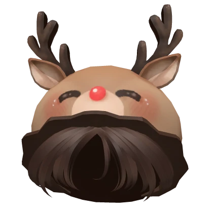 Brown Reindeer Boy Hair