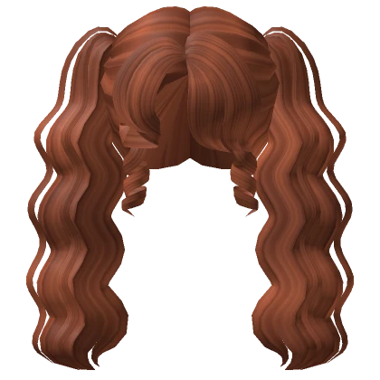 Cute Curly Elegant Pigtails (Ginger)