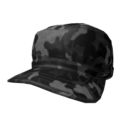 black camo military cap