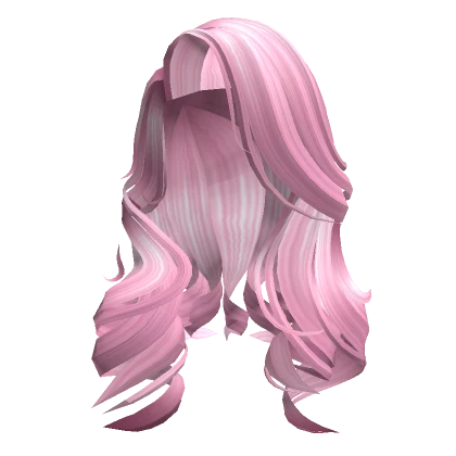 Pink Celebrity Pop Star Curly Hair