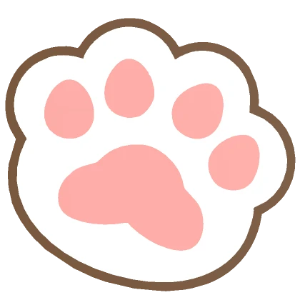 Kitty Paw Face Sticker