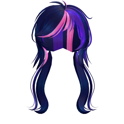 ♡ : twilight pony scene pigtails 