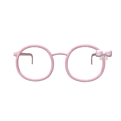 ♡ : pink jelly glasses with bow 