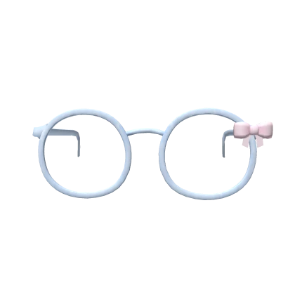 ♡ : blue jelly glasses with bow 