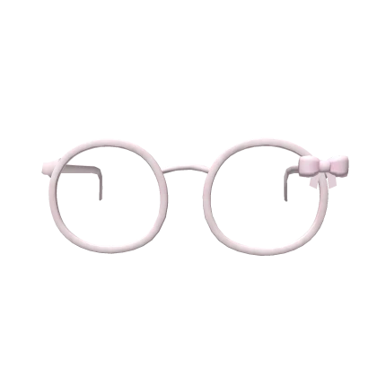 ♡ : light pink jelly glasses with bow 