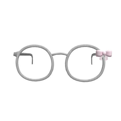 ♡ : (low) silver glasses with bow 