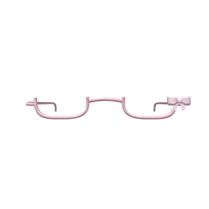 ♡ : pink jelly glasses with bow 