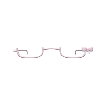 ♡ : light pink jelly glasses with bow 