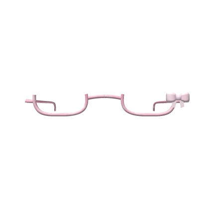 ♡ : (low) pink jelly glasses with bow  