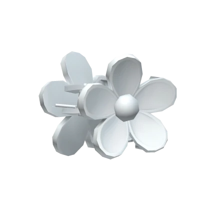White Flower Hairclip