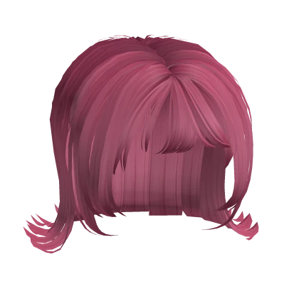 cute hot pink flared baby bob w bangs