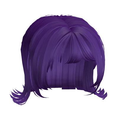 cute purple flared baby bob w bangs