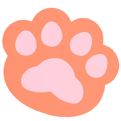 Kitty Paw Face Sticker