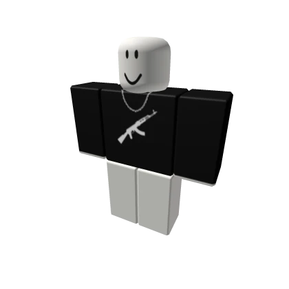 Mafia AK47 Black Sweater With Chain 