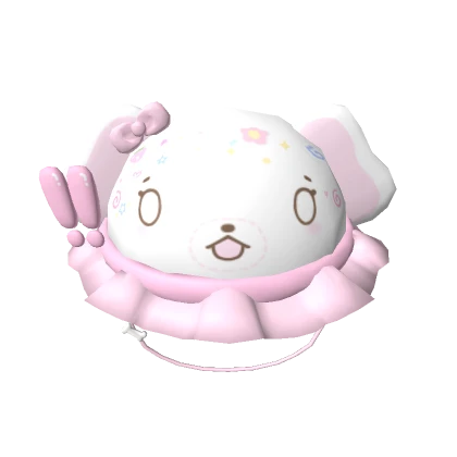 ♡ cutesy surprised springtime bunny (white)