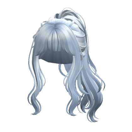 Wavy Ponytail(Sky Blue)