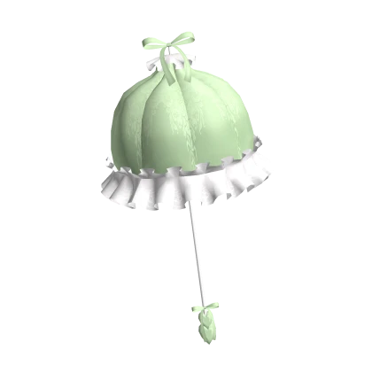 Lace Rococo Parasol in Green
