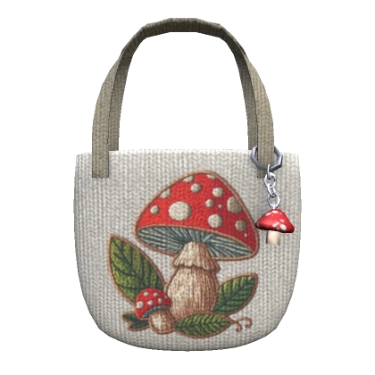 Cute Cottagecore Mushroom Tote Bag