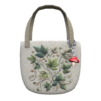 Vintage Cottagecore Natural Tote Bag