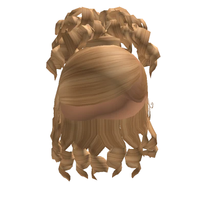 Curly Updo In Gold Blonde