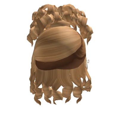 Curly Updo In Gold Blonde