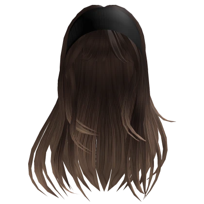 Faded Brown Headband Long Cute Hair