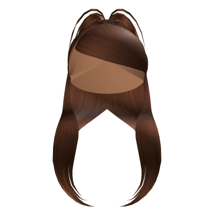 Half Up Half Down Side Swoop In Brown