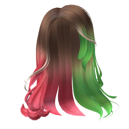 🍉Bella's Mystical Long Hair in Watermelon