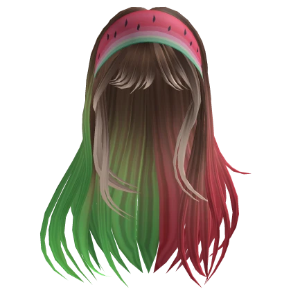 🍉Headband Long Cute Hair in Watermelon