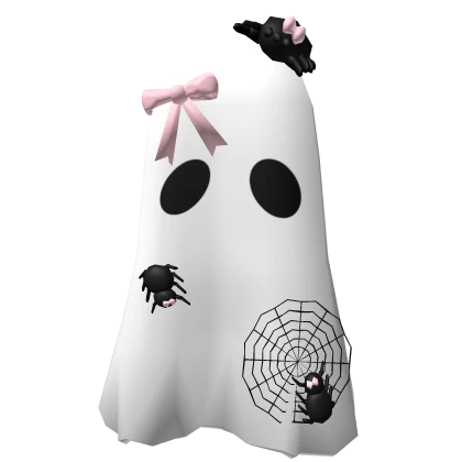 ୨୧ Cute spooky ghost with spiders (back friend)