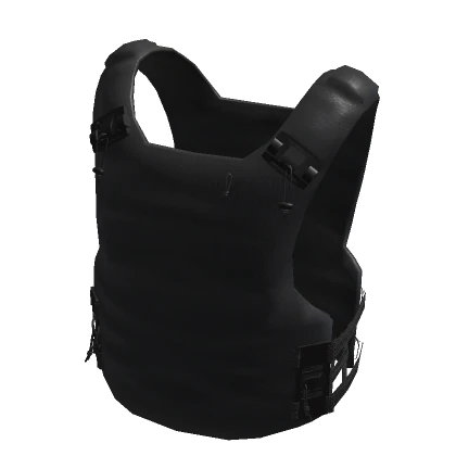 black tactical bullet vest