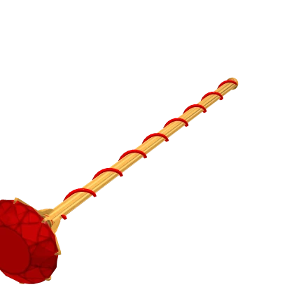 Holdable Golden Ruby Wizard Staff