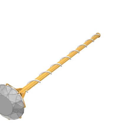 Holdable Golden Diamond Wizard Staff