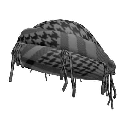 Dark Gray Arab Keffiyeh Traditional