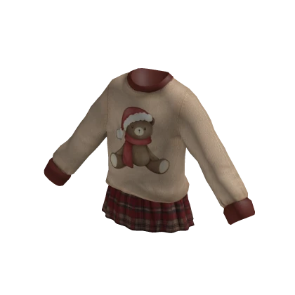 Sweater Skirt Outfit Christmas 