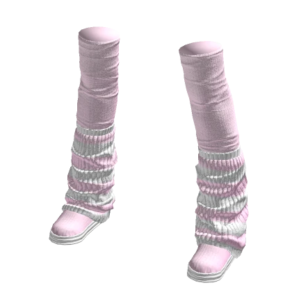 Cozy Legwarmers Striped Pink Sugar