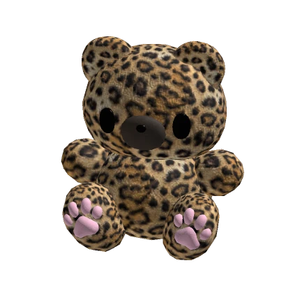 ♡ leopard bear plushie