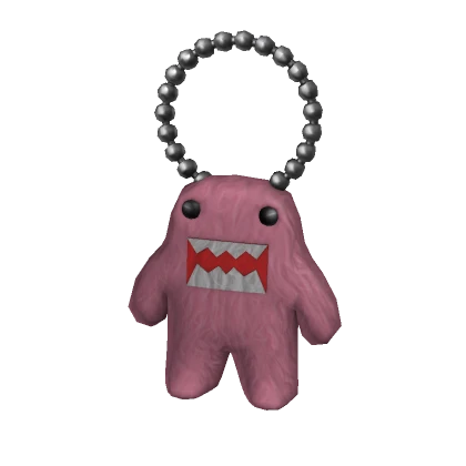 Pink Domo Keychain