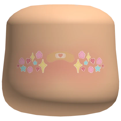 Y2K Sticker Face Blush Cheeks Head