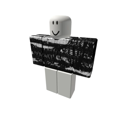 Vkei knitted sweater woreout fashion emo black 