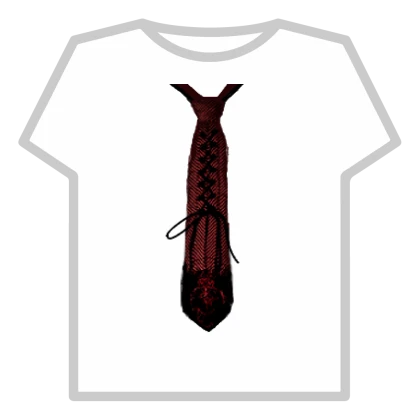 ストライプレースアップ刺繍入りネクタイ