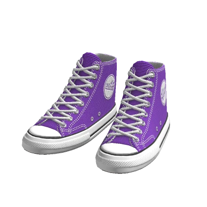 Purple Canvas Shoes