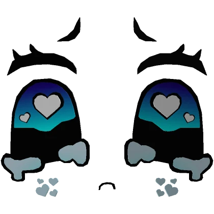 Blue Crying Heart Chibi