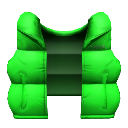 Cette Puffer Vest In Slime Green [1.0]