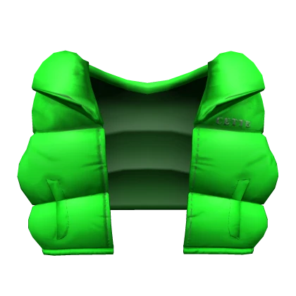 Cette Puffer Vest In Slime Green [3.0]