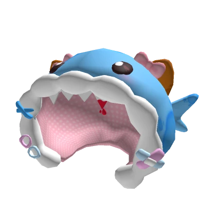 brown bear cute shark kawaii hood