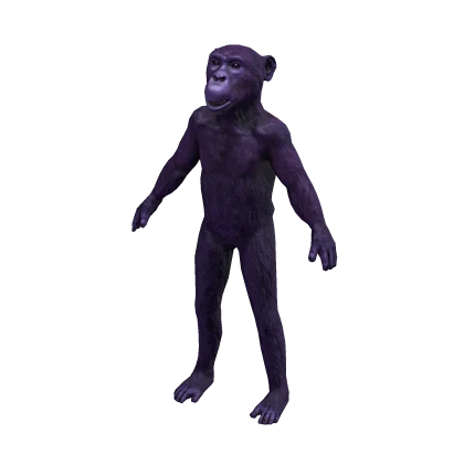 Purple Monkey Suit Realistic Chimpanzee Costume