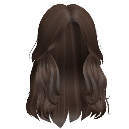 Messy Long Brown Hair Waves