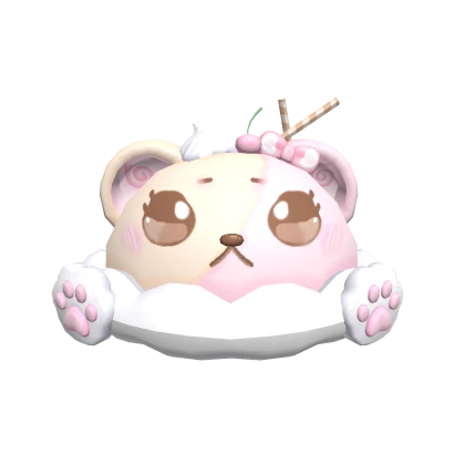 Kawaii Vanilla Neapolitan Sweet Treat Bear